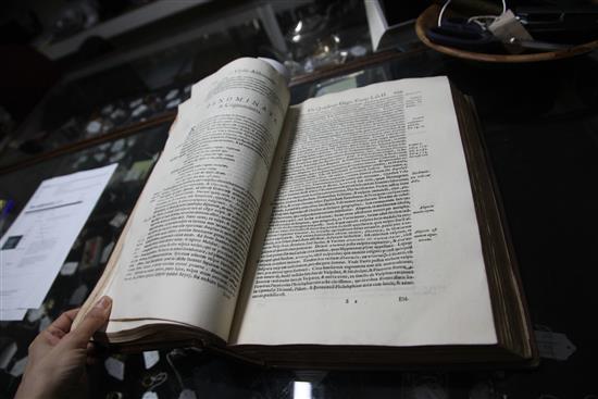 Aldrovandi, Ulisse - De quadrupedibu digitatas viviparis libris tres ..., folio, modern 17th century style calf,